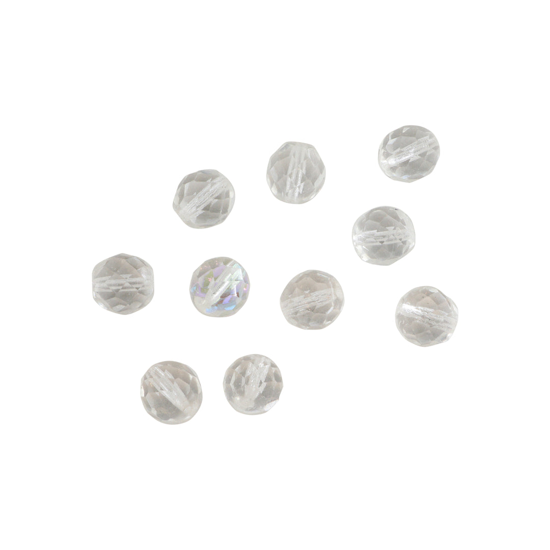 Find Krystalperler, preciosa beads, rund facetteret, glas, 10 mm - flere farver hos Beadhouse of Copenhagen i dag, med en altid hurtig levering!