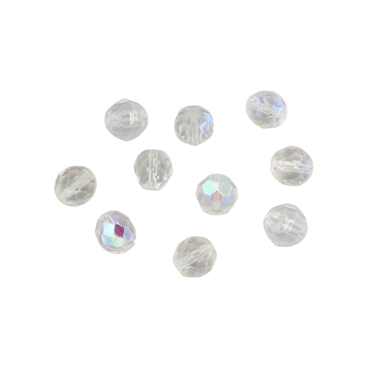 Find Krystalperler, preciosa beads, rund facetteret, glas, 10 mm - flere farver hos Beadhouse of Copenhagen i dag, med en altid hurtig levering!