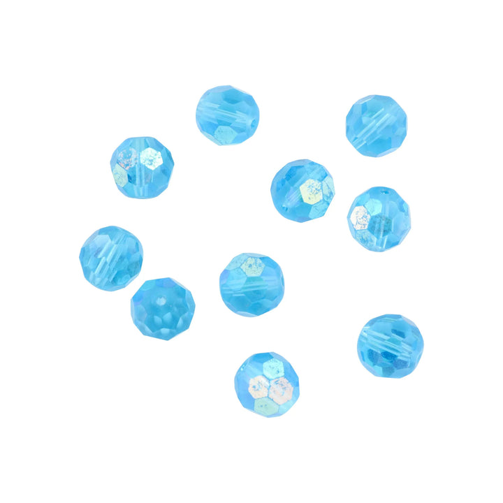 Krystalperler, preciosa beads, rund facetteret, glas, 11 mm - flere farver Preciosa