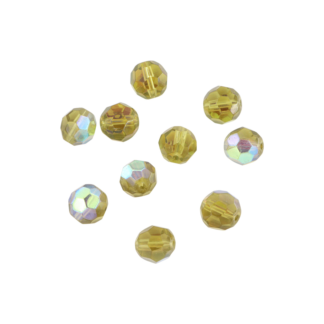 Find Krystalperler, preciosa beads, rund facetteret, glas, 10 mm - flere farver hos Beadhouse of Copenhagen i dag, med en altid hurtig levering!