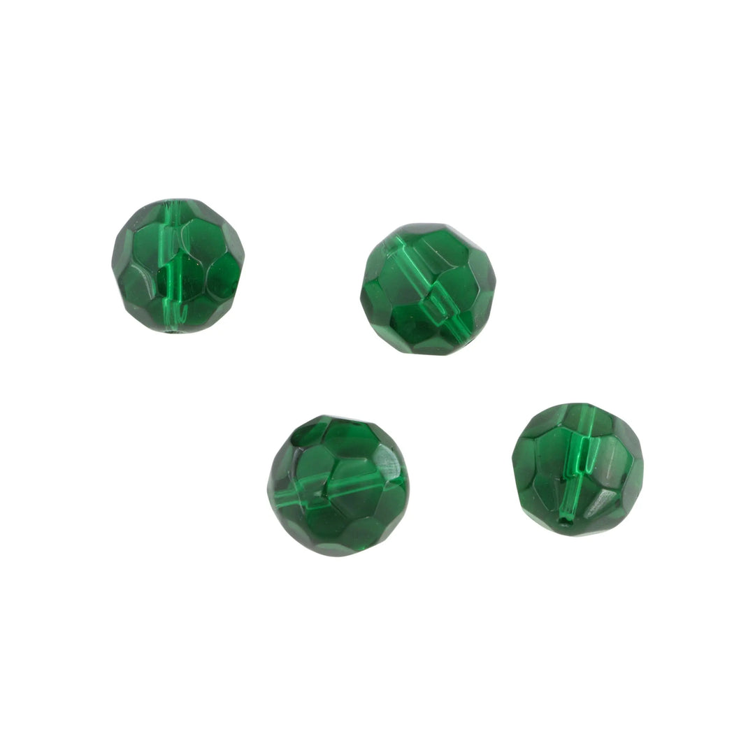 Krystalperler, preciosa beads, rund facetteret, glas, 14 mm - flere farver Preciosa