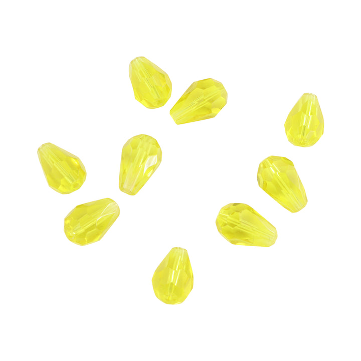 Find Krystalperler, preciosa beads, pear facetteret, glas, 7x11 mm - flere farver hos Beadhouse of Copenhagen i dag, med en altid hurtig levering!