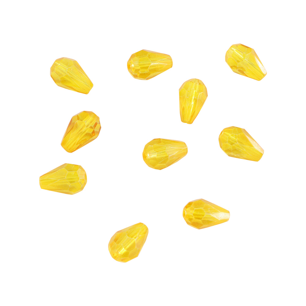 Find Krystalperler, preciosa beads, pear facetteret, glas, 7x11 mm - flere farver hos Beadhouse of Copenhagen i dag, med en altid hurtig levering!