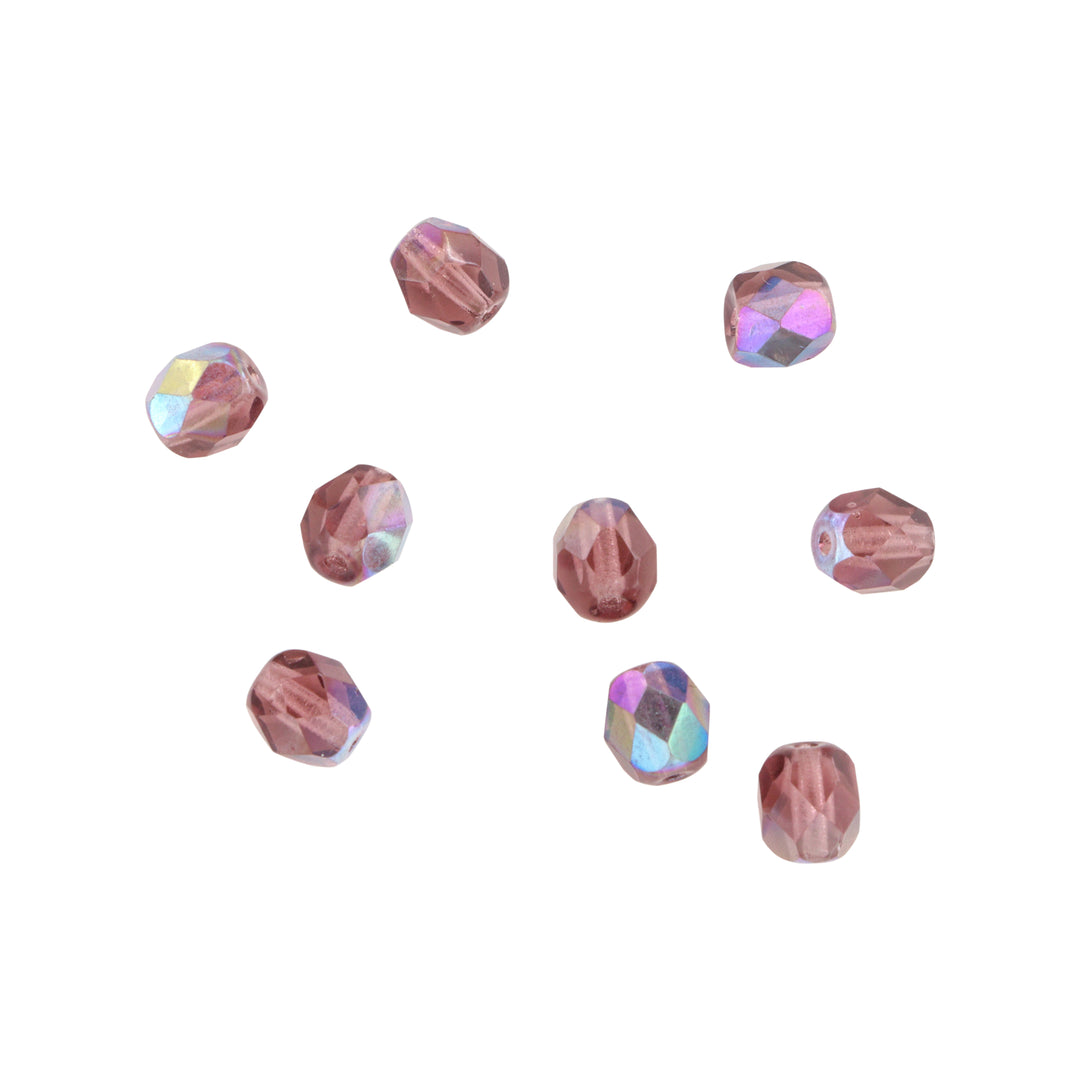 Find Krystalperler, preciosa beads, rund facetteret, glas, 6 mm - flere farver hos Beadhouse of Copenhagen i dag, med en altid hurtig levering!
