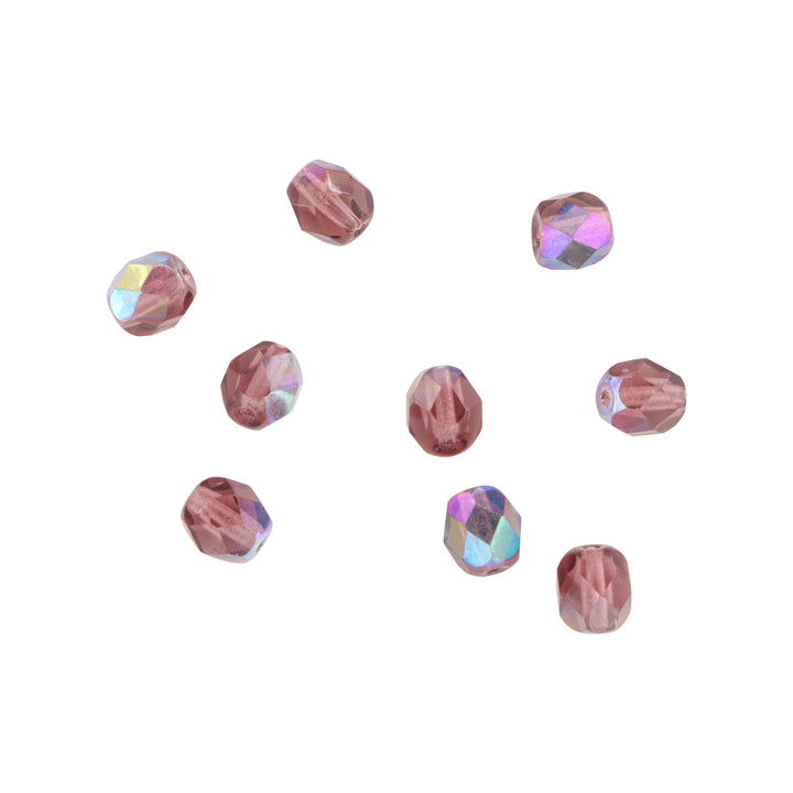 Find Krystalperler, preciosa beads, rund facetteret, glas, 6 mm - flere farver hos Beadhouse of Copenhagen i dag, med en altid hurtig levering!