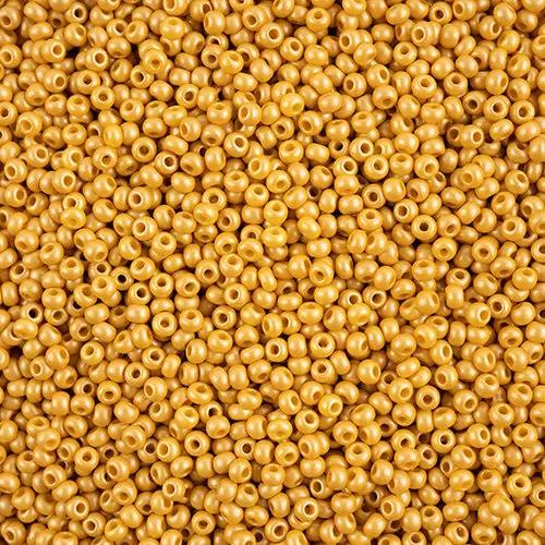 Gul glasperler, preciosa, permalux yellow-brown, storkøb Preciosa