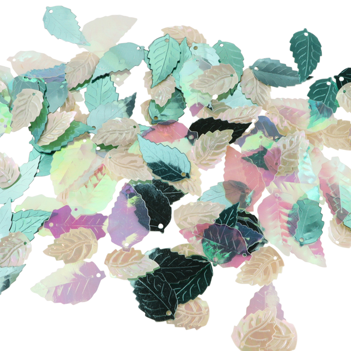 Palietter, blade, mix, flere varianter, 10-40g Beadhouse of Copenhagen