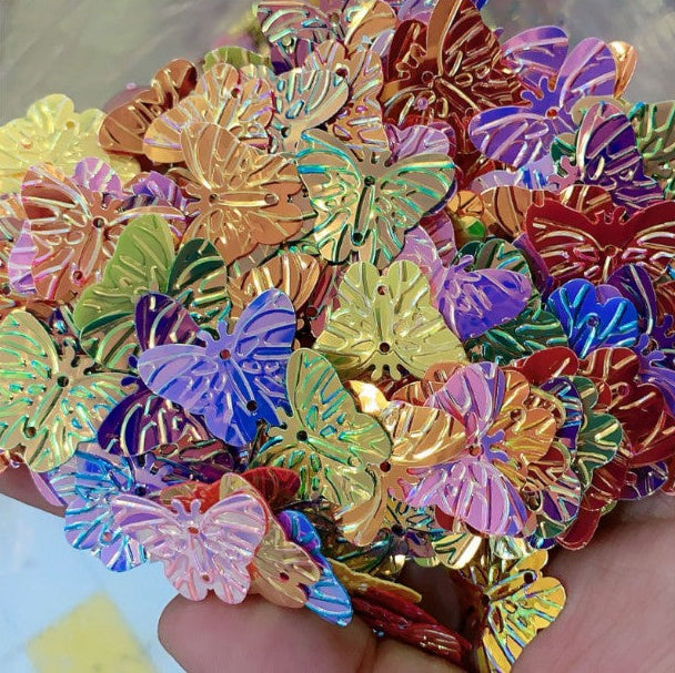 Palietter, sommerfugle, 23x17 mm, 10g, flere varianter Beadhouse of Copenhagen