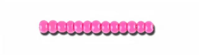 Pink glasperler, preciosa, intensive matte pink dyed chalkwhite, storkøb Preciosa