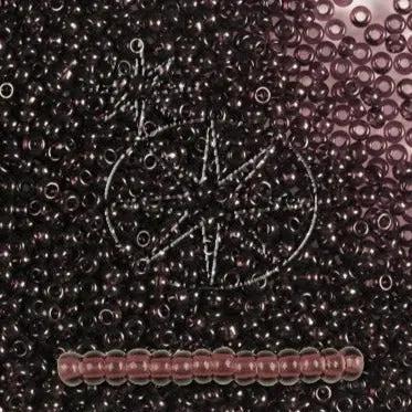 Lilla  glasperler, preciosa, natural transparent dark amethyst, storkøb Preciosa