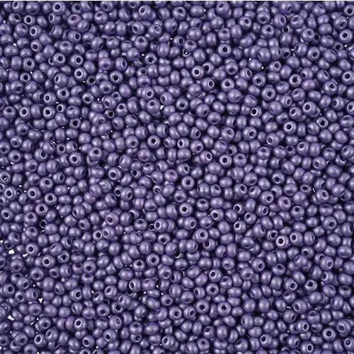 Lilla glasperler, preciosa, permalux bright purple, storkøb Preciosa