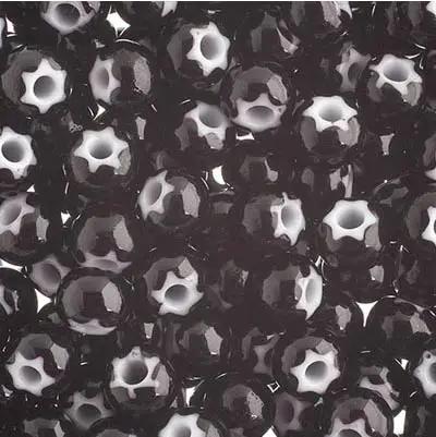 Sorte glasperler, preciosa, black cornelian star, storkøb Preciosa