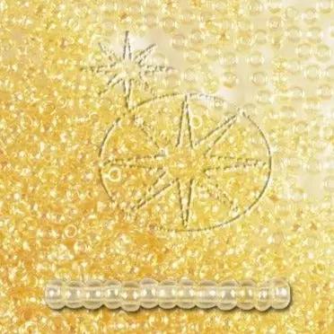 Gule glasperler, preciosa, yellow lustered crystal, storkøb Preciosa