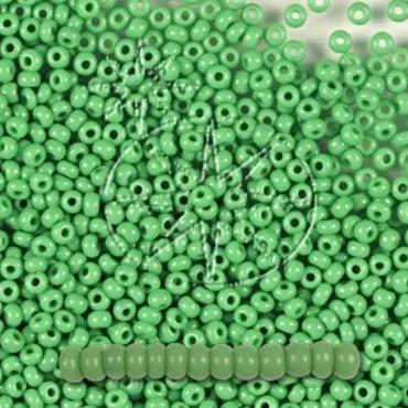 Grønne glasperler, preciosa, natural opaque green, storkøb Preciosa