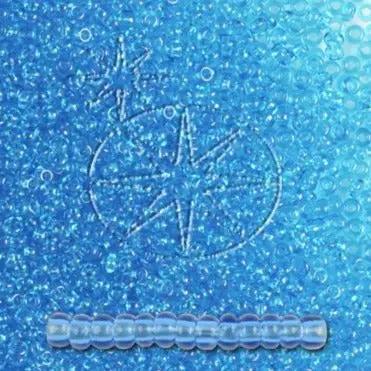 Blå glasperler, preciosa, natural transparent aquamarine, storkøb Preciosa