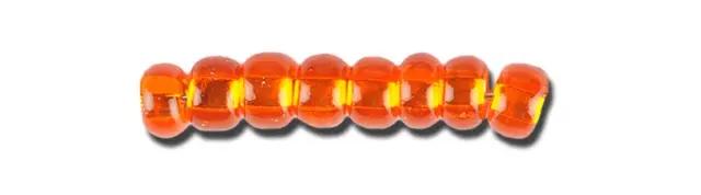 Orange glasperler, preciosa, silverl ined transparent hyacinth, storkøb Preciosa
