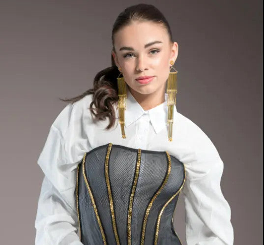 Blå glasperler, preciosa aquamarine silver lined tubes, 50 x 3 mm Preciosa