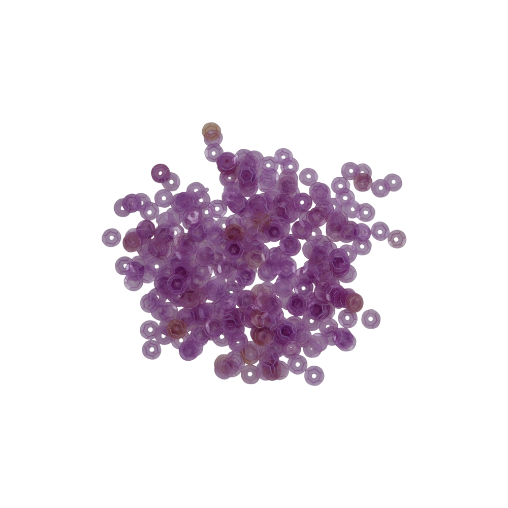 Palietter, runde, 7mm, transparent, uden regnbueskær, 10-40g Beadhouse of Copenhagen