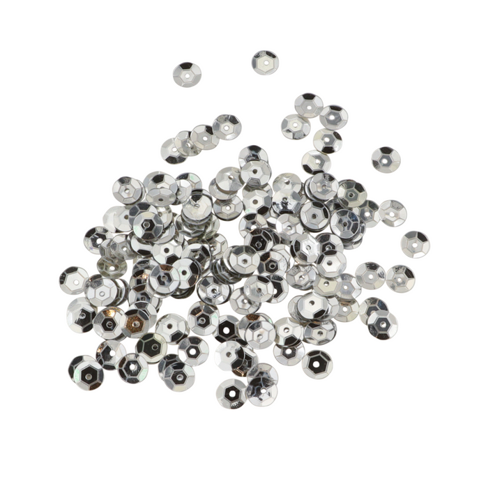 Pailletter, runde, 4-7mm, uden regnbueskær, 10-40g, flere varianter