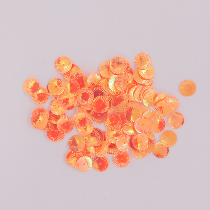 Palietter, runde med mønster, 13mm, med regnbueskær, 10-40g, flere varianter Beadhouse of Copenhagen