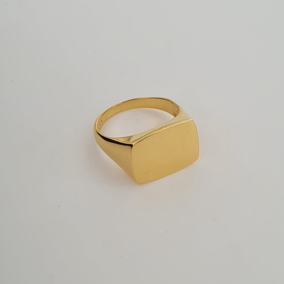 Find Fingerring, stor signet ring, forgyldt sterlingsølv hos Beadhouse of Copenhagen i dag, med en altid hurtig levering!