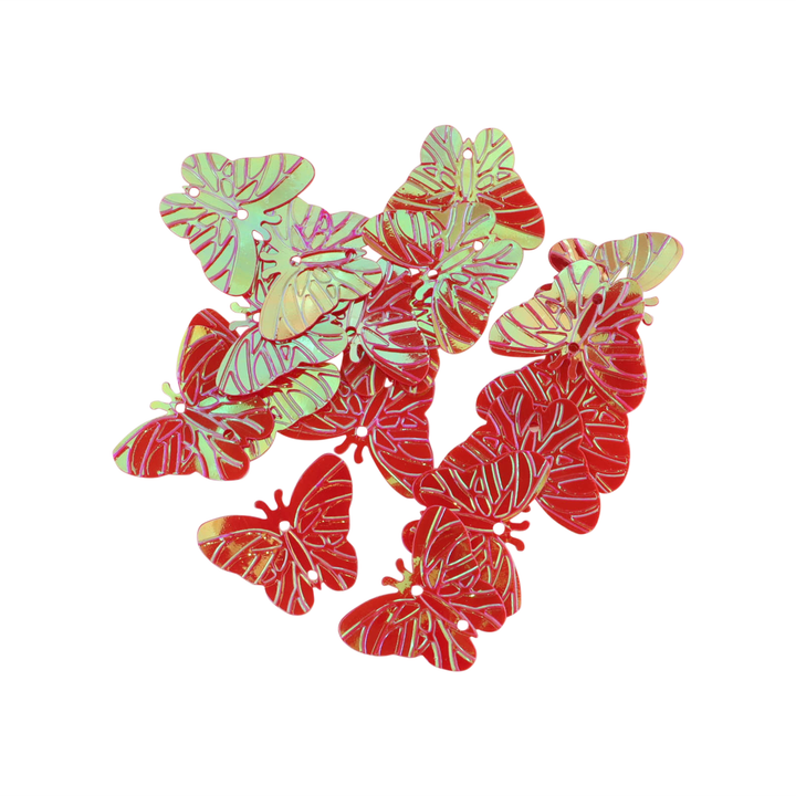 Palietter, sommerfugle, 23x17 mm, 10g, flere varianter Beadhouse of Copenhagen