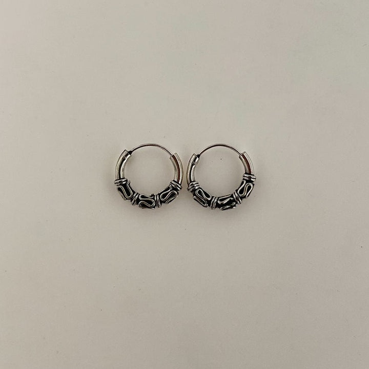 Find Øreringe, hoops med bølger og viklinger, sterlingsølv, 16 x 2 mm hos Beadhouse of Copenhagen i dag, med en altid hurtig levering!