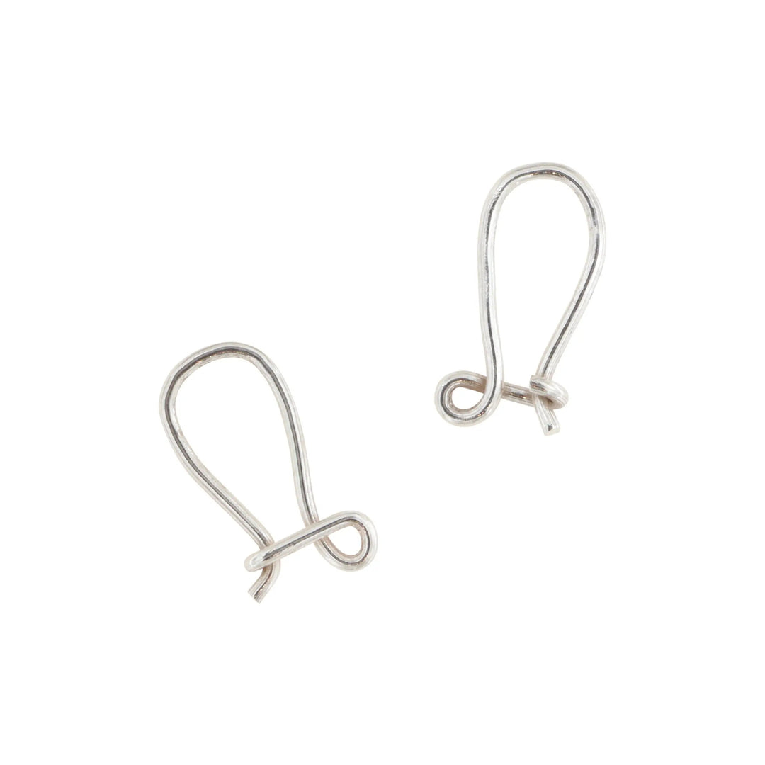 Ørebøjler i sterlingsølv med lukning, 16x6 mm- 1-10 par BOC