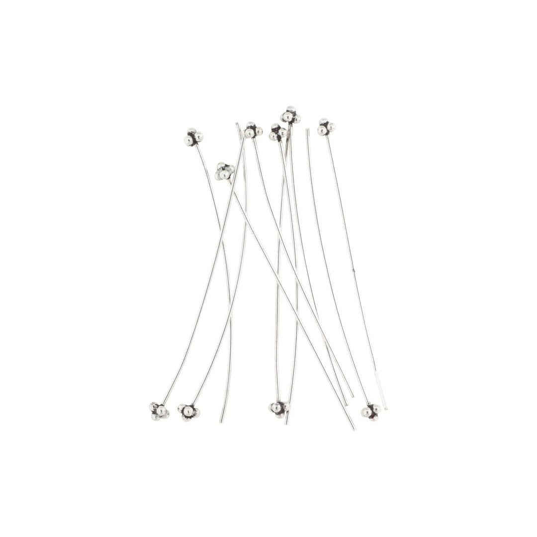 Perlestav, med 5 kugler i sterlingsølv . 53x1,0mm. 4 stk BOC