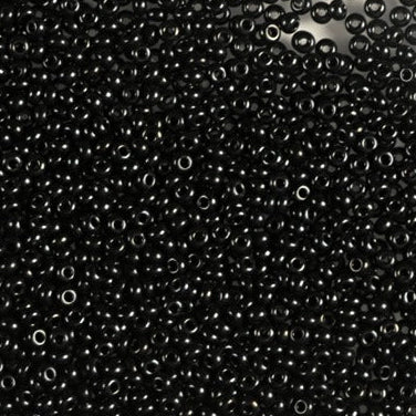 Køb Sorte glasperler, Natural Black Mix – Grønlandske perler hos Beadhouse