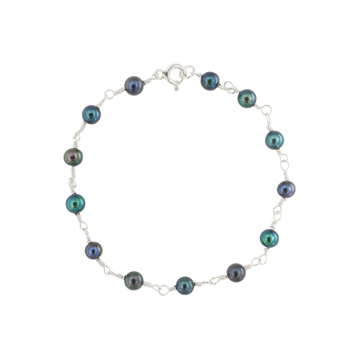 Diy kit, armånds kit med ferskvandsperler, sterlingsølv Beadhouse of Copenhagen