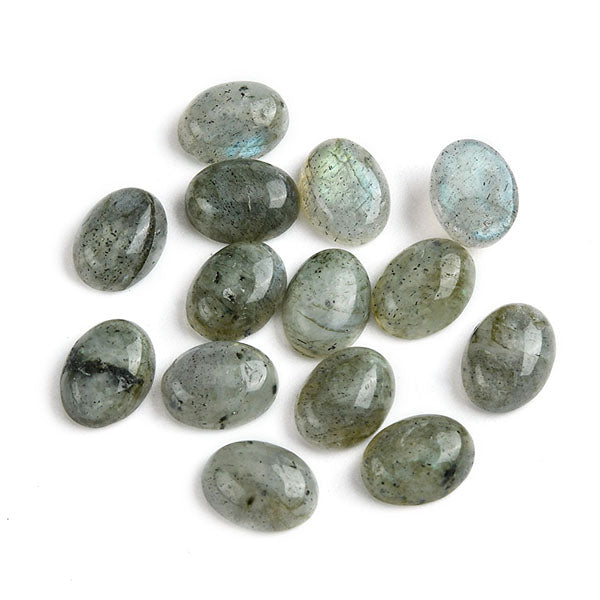 Cabochon, labradorit, oval, 6-8mm, 1-10stk