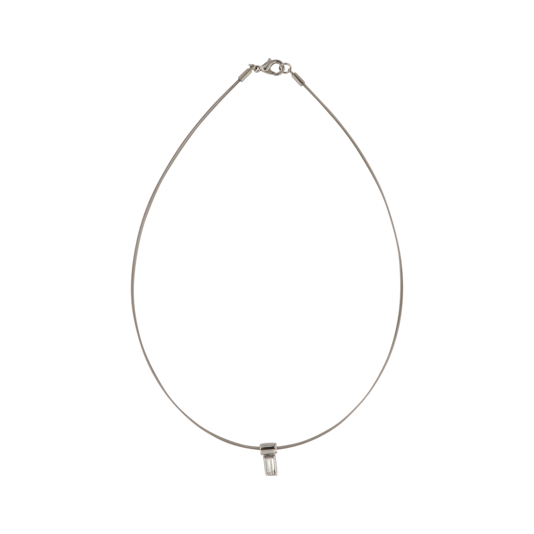 Find Halskæde, halsring med krystal, forsølvet messing, 40 cm hos  Beadhouse of Copenhagen i dag. Husk gratis fragt over 400kr.