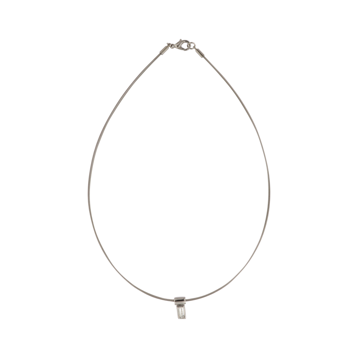 Find Halskæde, halsring med krystal, forsølvet messing, 40 cm hos  Beadhouse of Copenhagen i dag. Husk gratis fragt over 400kr.