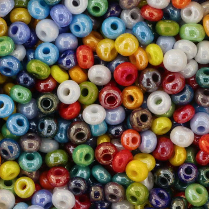 Blandede glasperler, preciosa, mix opaque sfinx, storkøb Preciosa