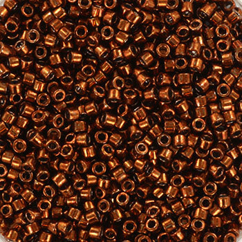 Brune glasperler, miyuki delica's 11/0 galvanized tarnished copper 11-461 Krea