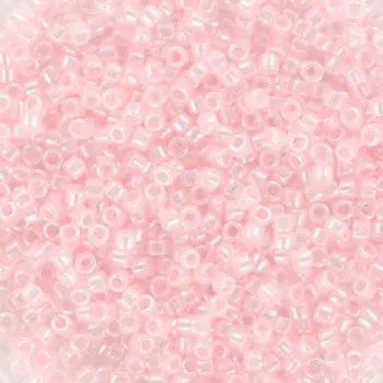 Lyserøde glasperler, miyuki delica beads, ceylon baby pink Krea