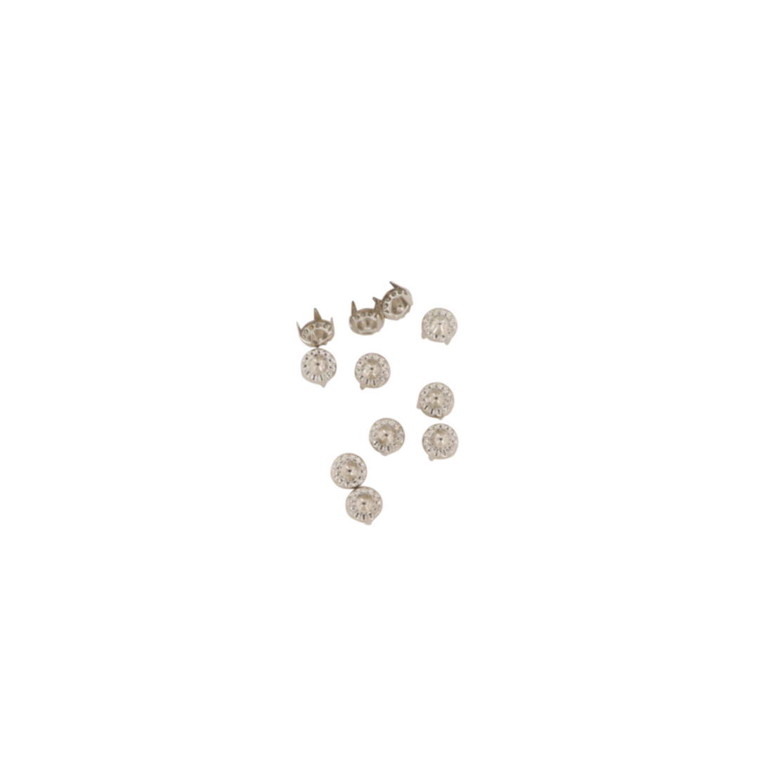 Nitter, blomst, forsølvet messing, 10-100 stk Beadhouse of Copenhagen