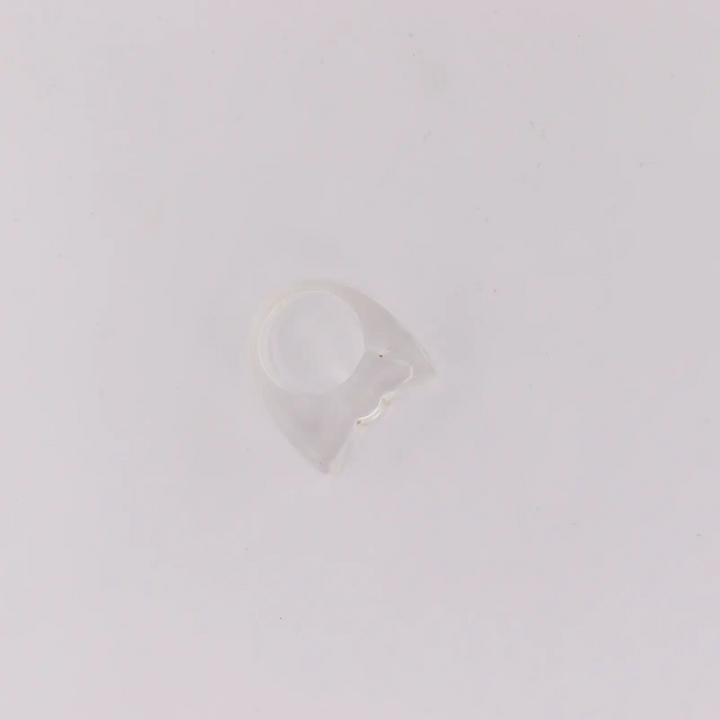 Fingerring, chunky ring i plastik, flere varianter 