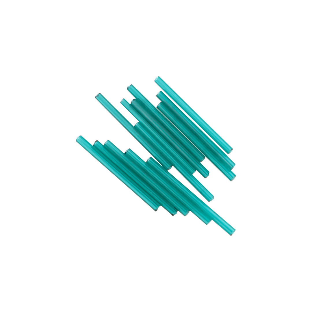 Find Grønne glasperler, preciosa transparant teal tubes, 50 x 3 mm storkøb hos Beadhouse of Copenhagen i dag, med en altid hurtig levering!
