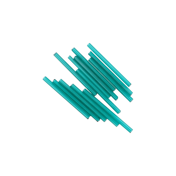 Find Grønne glasperler, preciosa transparant teal tubes, 50 x 3 mm storkøb hos Beadhouse of Copenhagen i dag, med en altid hurtig levering!