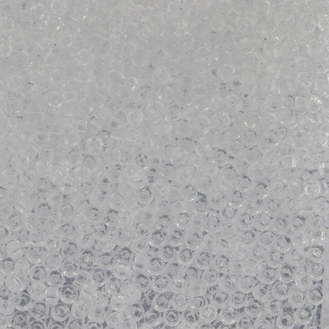 Hvide glasperler, preciosa, transparent white, storkøb Preciosa