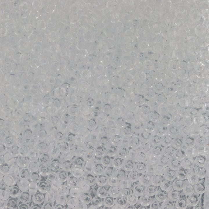 Hvide glasperler, preciosa, transparent white, storkøb Preciosa