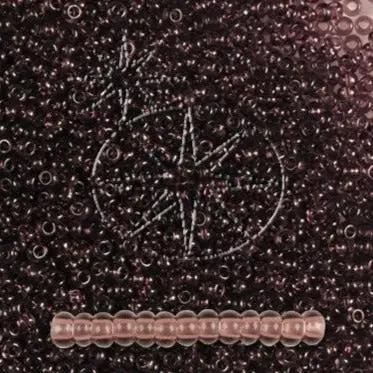 Lilla glasperler, preciosa, natural transparent dark amethyst, storkøb Preciosa