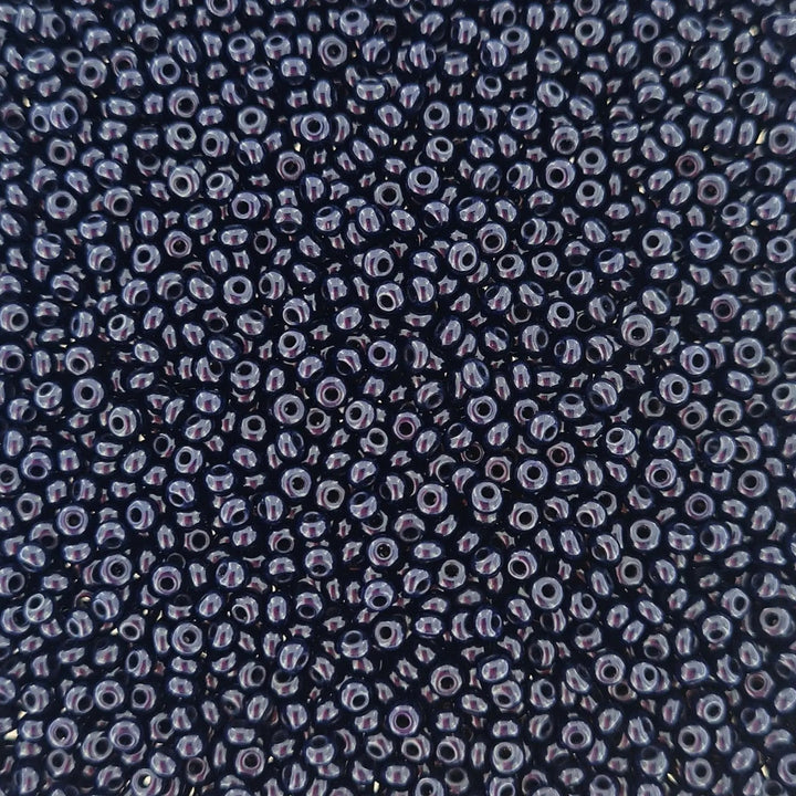 Blå glasperler, preciosa, natural opaque dark blue, storkøb Preciosa