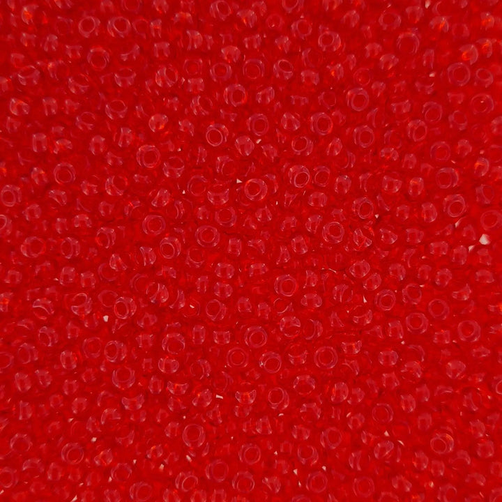 Røde glasperler, preciosa, natural transparent red, storkøb Preciosa