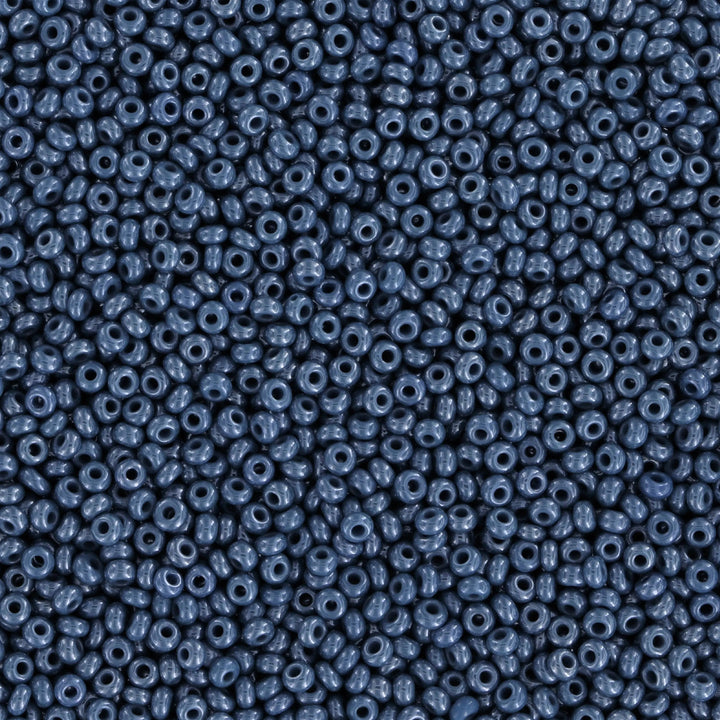 Blå glasperler, preciosa, opaque blue sfinx Preciosa