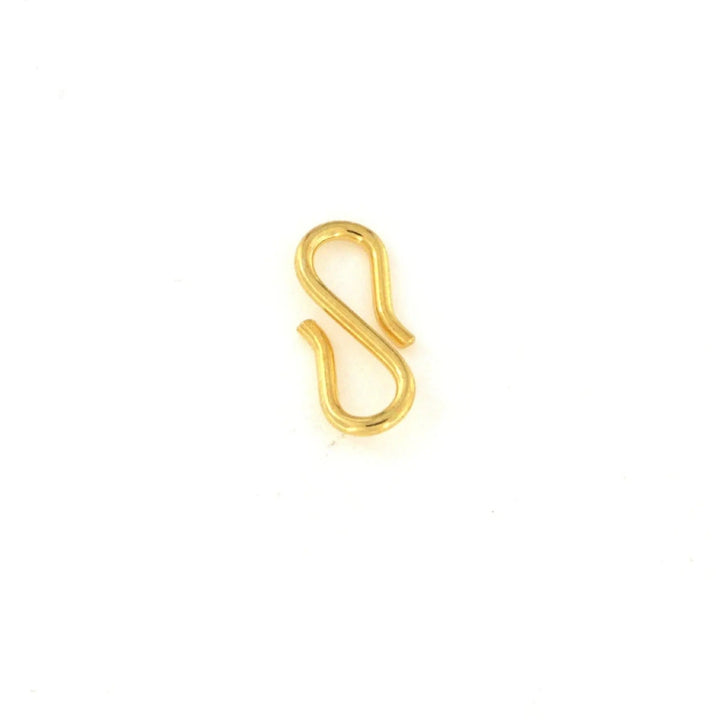 S lås i forgyldt sterlingsølv. 11 x 1 mm. Fritz