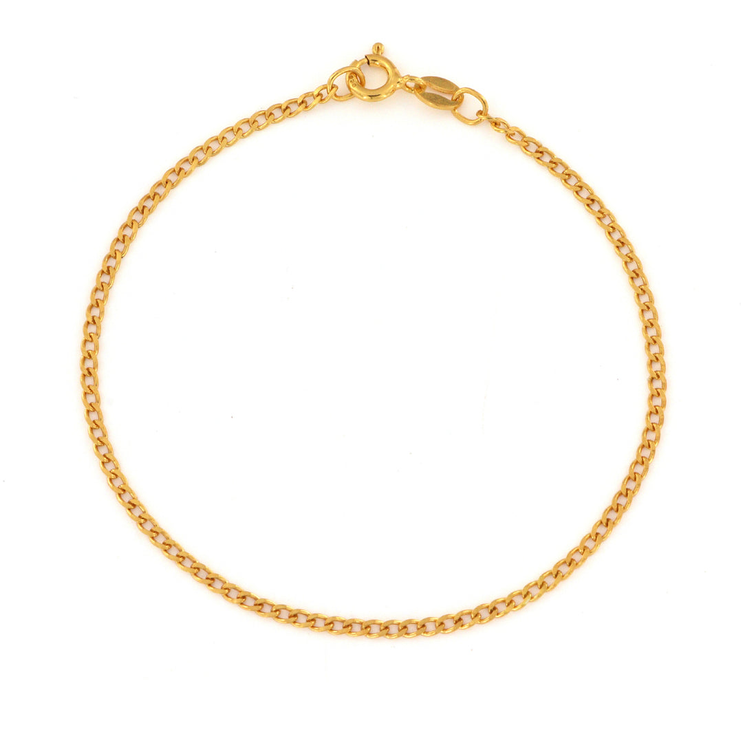 Find Armbånd, panser facet kæde, forgyldt sterlingsølv, 16-18 cm/2 mm hos Beadhouse of Copenhagen i dag, med en altid hurtig levering!