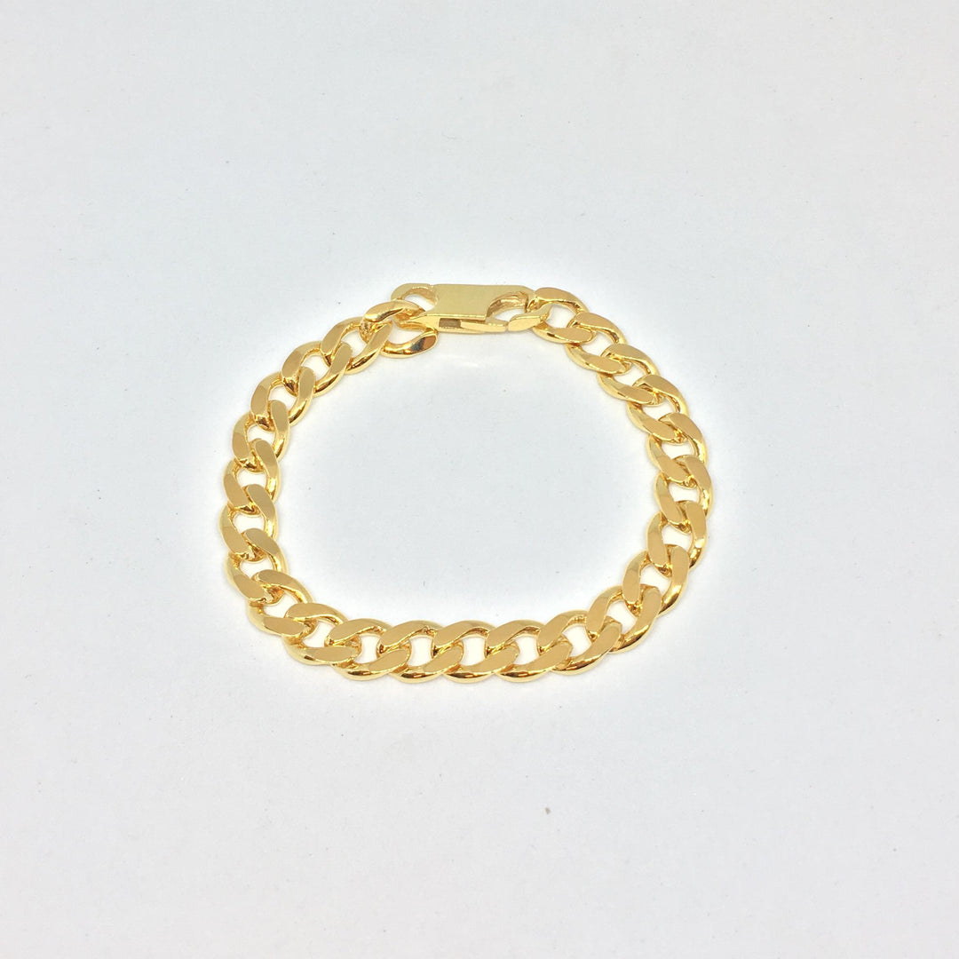 Find Armbånd, ekstra chunky panser facet, forgyldt sterlingsølv, 16-22 cm/7,4 mm hos Beadhouse of Copenhagen i dag, med en altid hurtig levering!